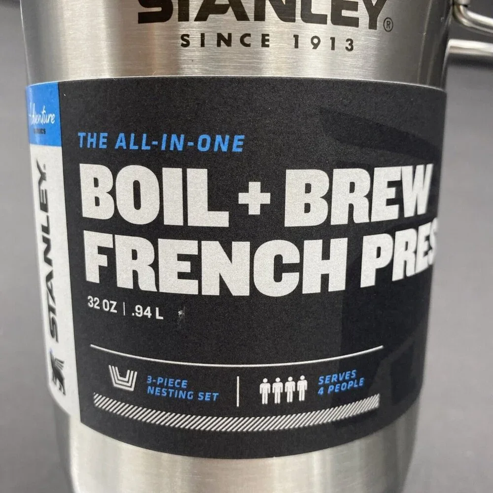 Stanley Stainless Steel Boil + Brew French Press Mug with Black Lid - Picture 10 of 16